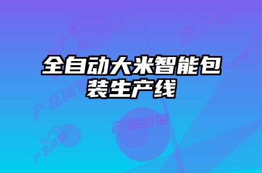 全自動(dòng)大米智能包裝生產(chǎn)線(xiàn)
