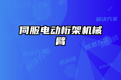 伺服電動(dòng)桁架機械臂