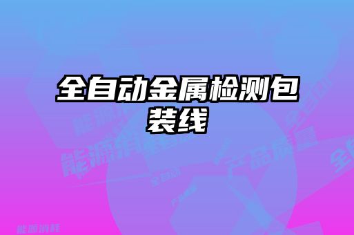 全自動(dòng)金屬檢測包裝線(xiàn)