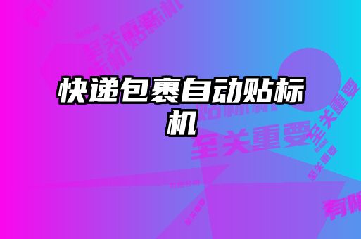 快遞包裹自動(dòng)貼標機