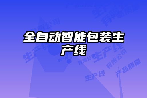 全自動(dòng)智能包裝生產(chǎn)線(xiàn)