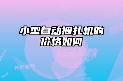 小型自動(dòng)捆扎機的價(jià)格如何