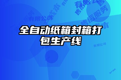 全自動(dòng)紙箱封箱打包生產(chǎn)線(xiàn)
