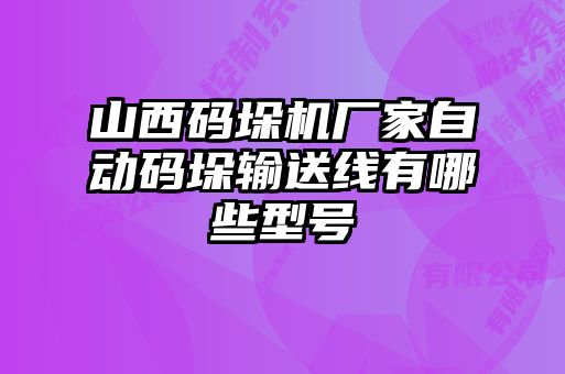山西碼垛機廠(chǎng)家自動(dòng)碼垛輸送線(xiàn)有哪些型號