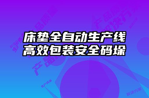 床墊全自動(dòng)生產(chǎn)線(xiàn)高效包裝安全碼垛
