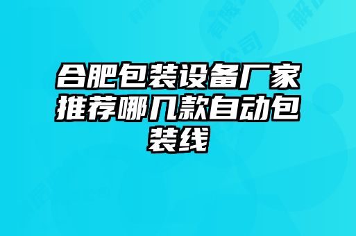合肥包裝設備廠(chǎng)家推薦哪幾款自動(dòng)包裝線(xiàn)
