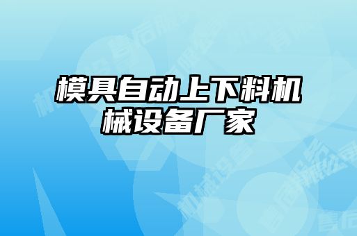 模具自動(dòng)上下料機械設備廠(chǎng)家