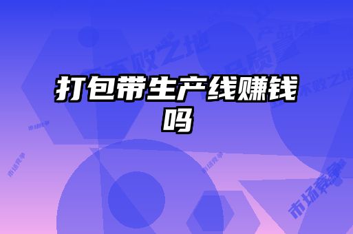 打包帶生產(chǎn)線(xiàn)賺錢(qián)嗎