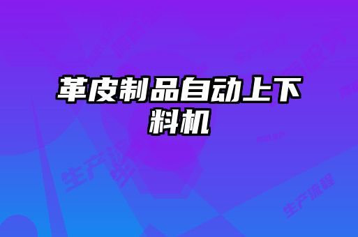 革皮制品自動(dòng)上下料機