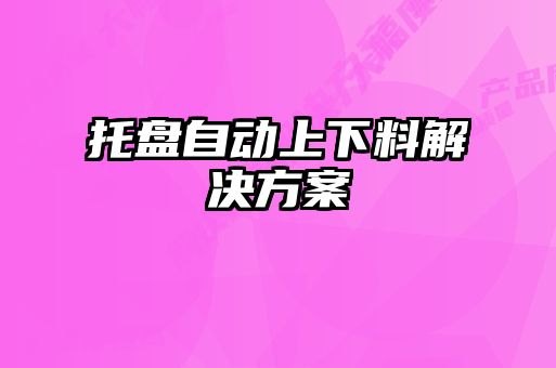 托盤(pán)自動(dòng)上下料解決方案
