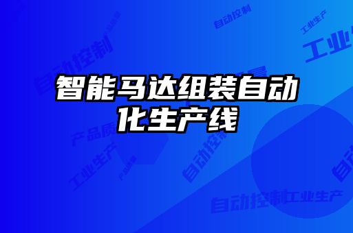 智能馬達組裝自動(dòng)化生產(chǎn)線(xiàn)