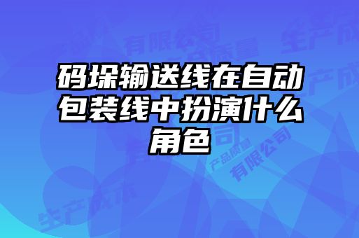 碼垛輸送線(xiàn)在自動(dòng)包裝線(xiàn)中扮演什么角色
