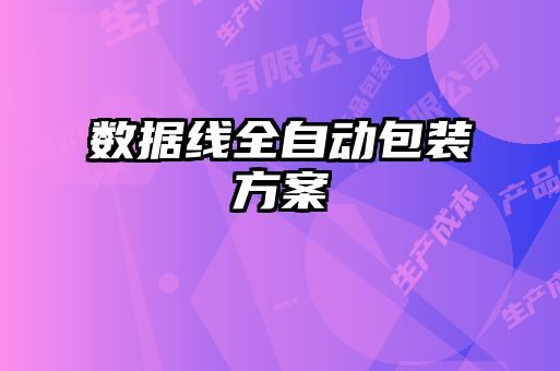 數據線(xiàn)全自動(dòng)包裝方案