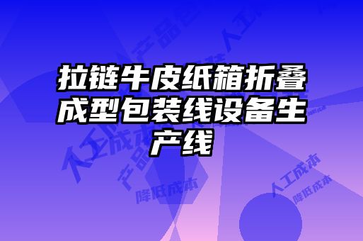 拉鏈牛皮紙箱折疊成型包裝線(xiàn)設備生產(chǎn)線(xiàn)