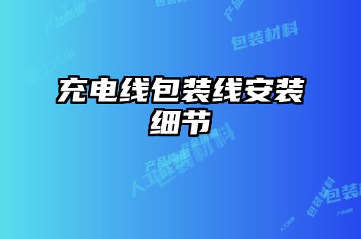 充電線(xiàn)包裝線(xiàn)安裝細節
