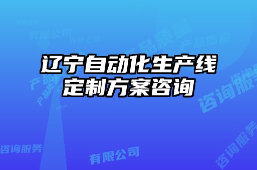 遼寧自動(dòng)化生產(chǎn)線(xiàn)定制方案咨詢(xún)