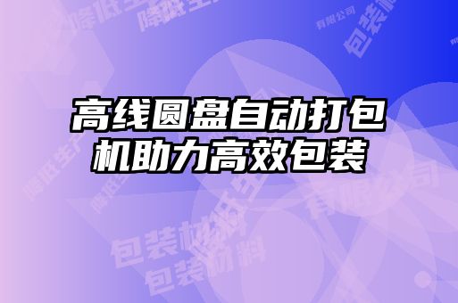 高線(xiàn)圓盤(pán)自動(dòng)打包機助力高效包裝