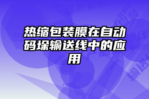 熱縮包裝膜在自動(dòng)碼垛輸送線(xiàn)中的應用