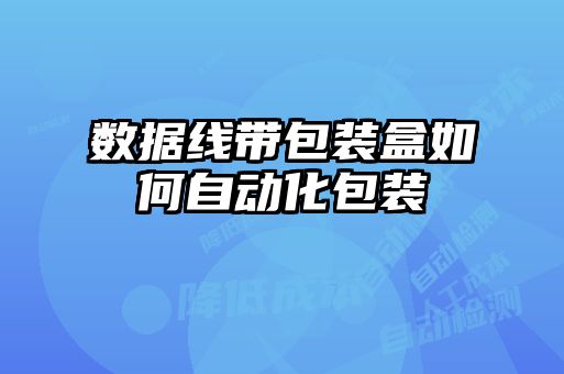 數據線(xiàn)帶包裝盒如何自動(dòng)化包裝