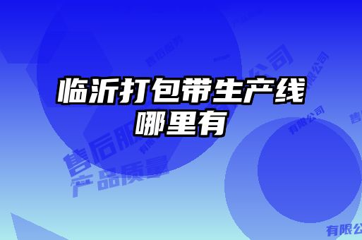 臨沂打包帶生產(chǎn)線(xiàn)哪里有