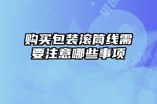 購買(mǎi)包裝滾筒線(xiàn)需要注意哪些事項